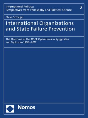cover image of International Organizations and State Failure Prevention